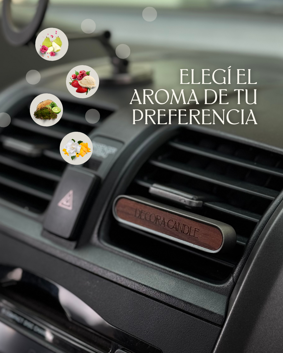 Difusor de Rejilla para Auto – Aroma en Barra para Carro | Diseño de Acero Reutilizable