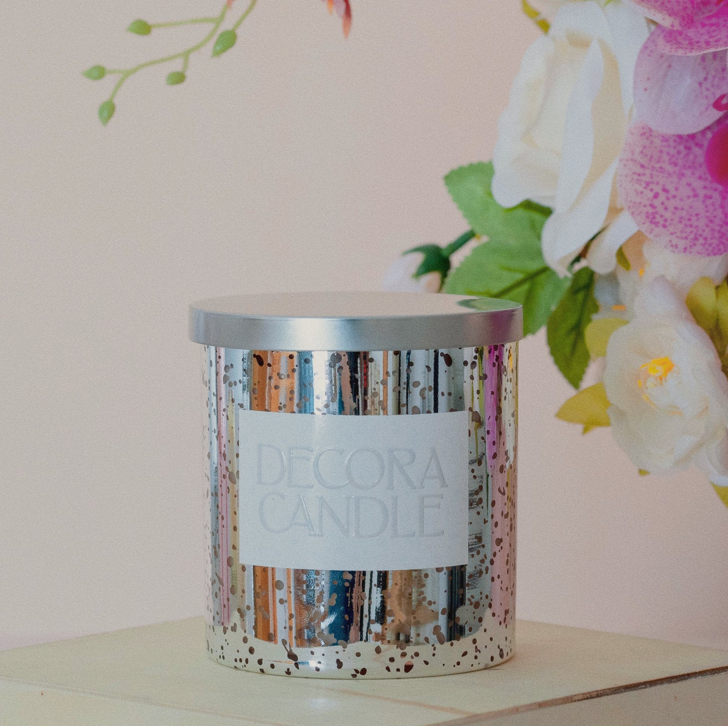 Mercury Candle - Plateada 12 oz - Frasco efecto lámpara