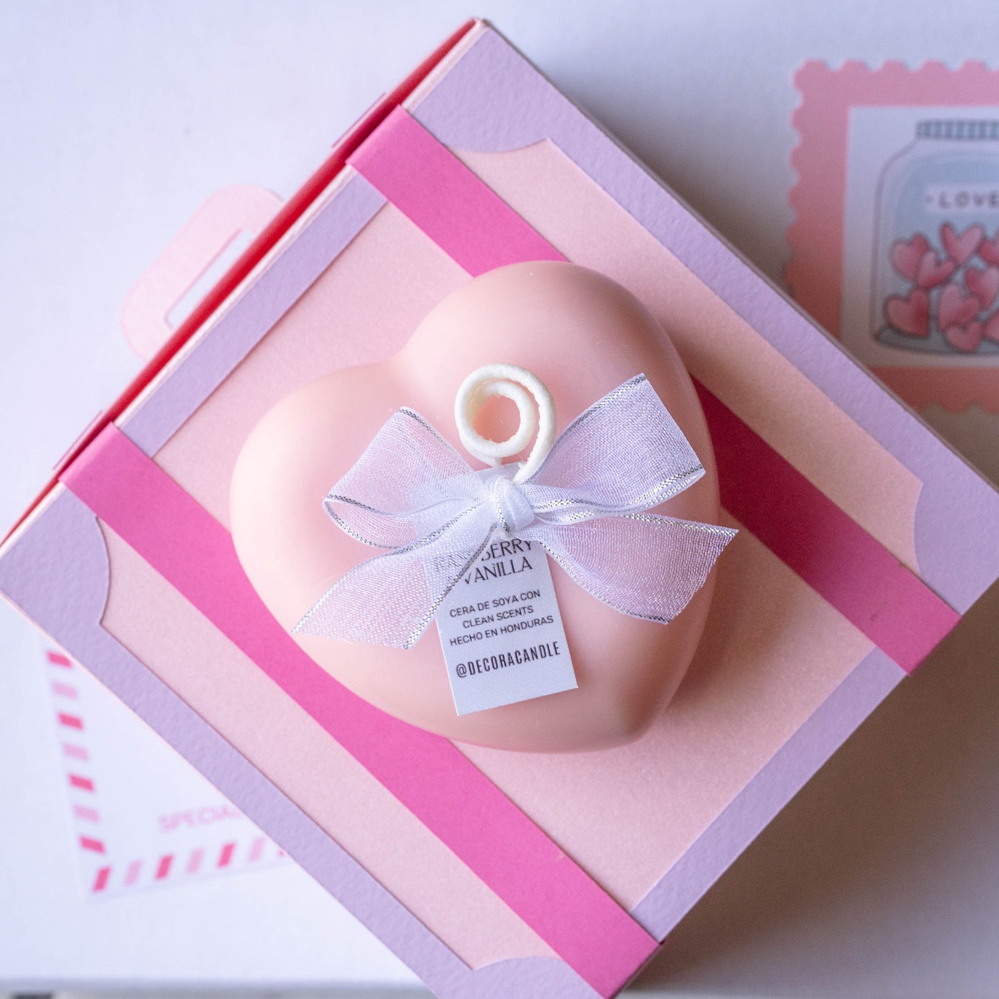 Heart Candle - Vela aromática decorativa en forma de corazón