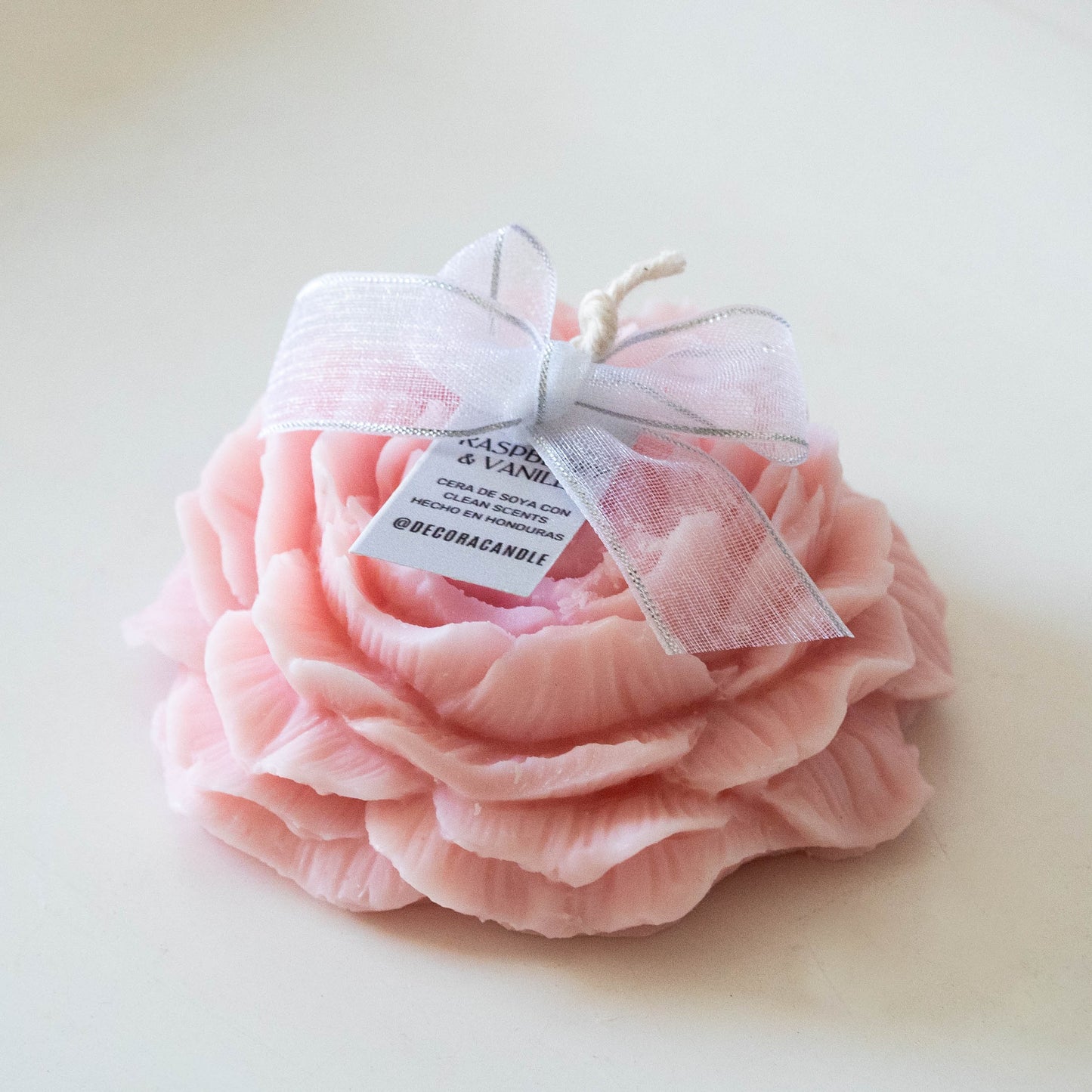 Peoni Candle - Vela aromática decorativa en forma de peonia
