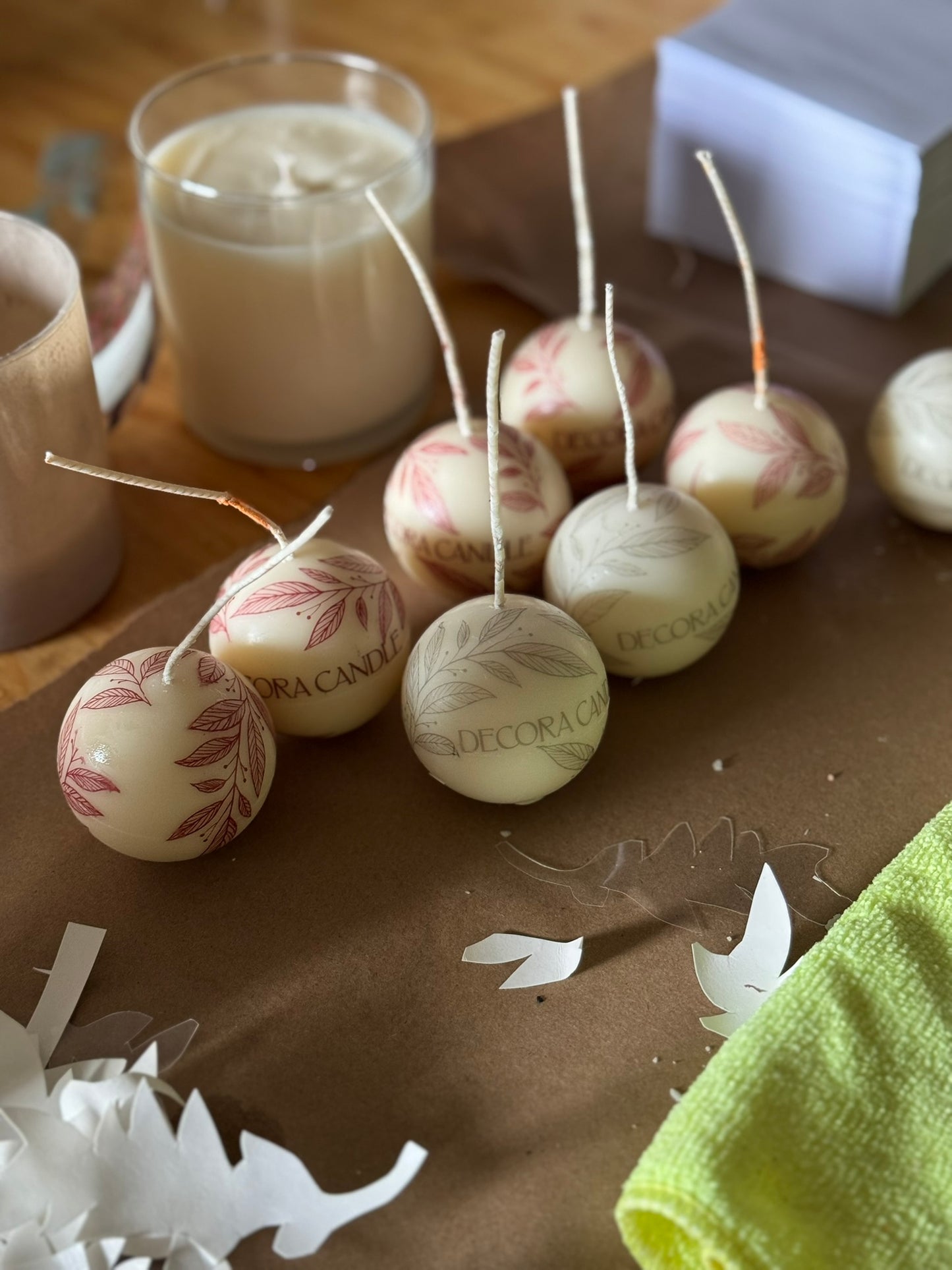 Vela Esfera Personalizable | Regalo Corporativo Navideño – Cartas que no se olvidan