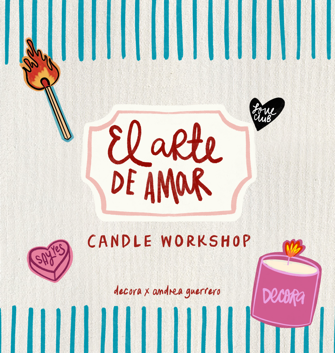 Taller aromática y creativo edición San Valentín “El arte de Amar" en colaboración con la ilustradora Andrea Guerrero