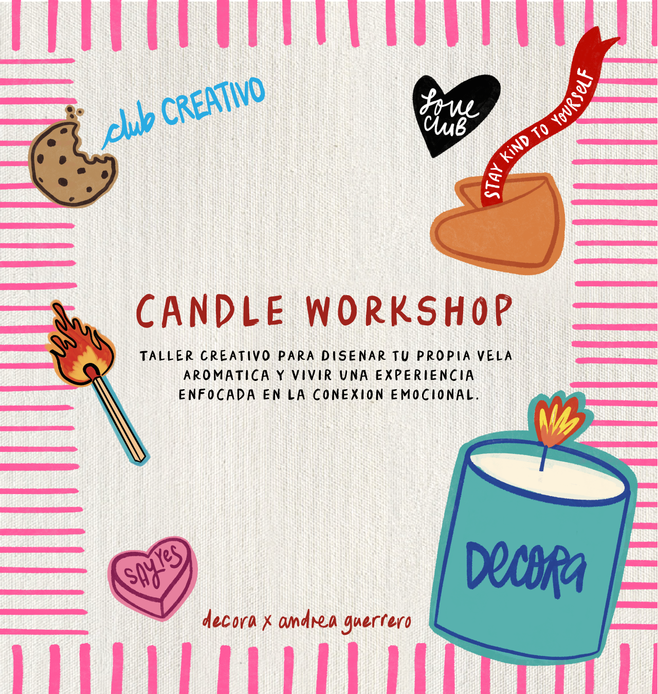 Taller aromática y creativo edición San Valentín “El arte de Amar" en colaboración con la ilustradora Andrea Guerrero