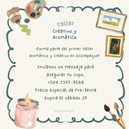 Taller Creativo y Aromático: Una experiencia multisensorial en Ocotepeque