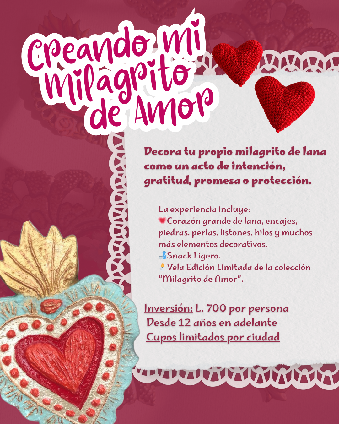 Taller Creativo · Creando mi Milagrito de Amor | Febrero 2026