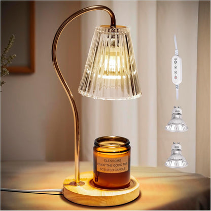 Lampara curva para derretir velas  - Candle Warmer Lamp