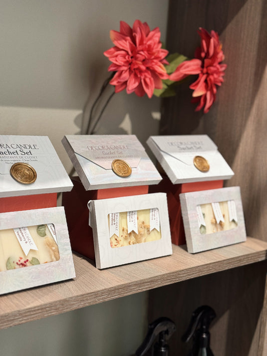 Scent Sachet Set - Aromatizante de Closet - Pastilla de cera de soya aromatizada con Clean Scents