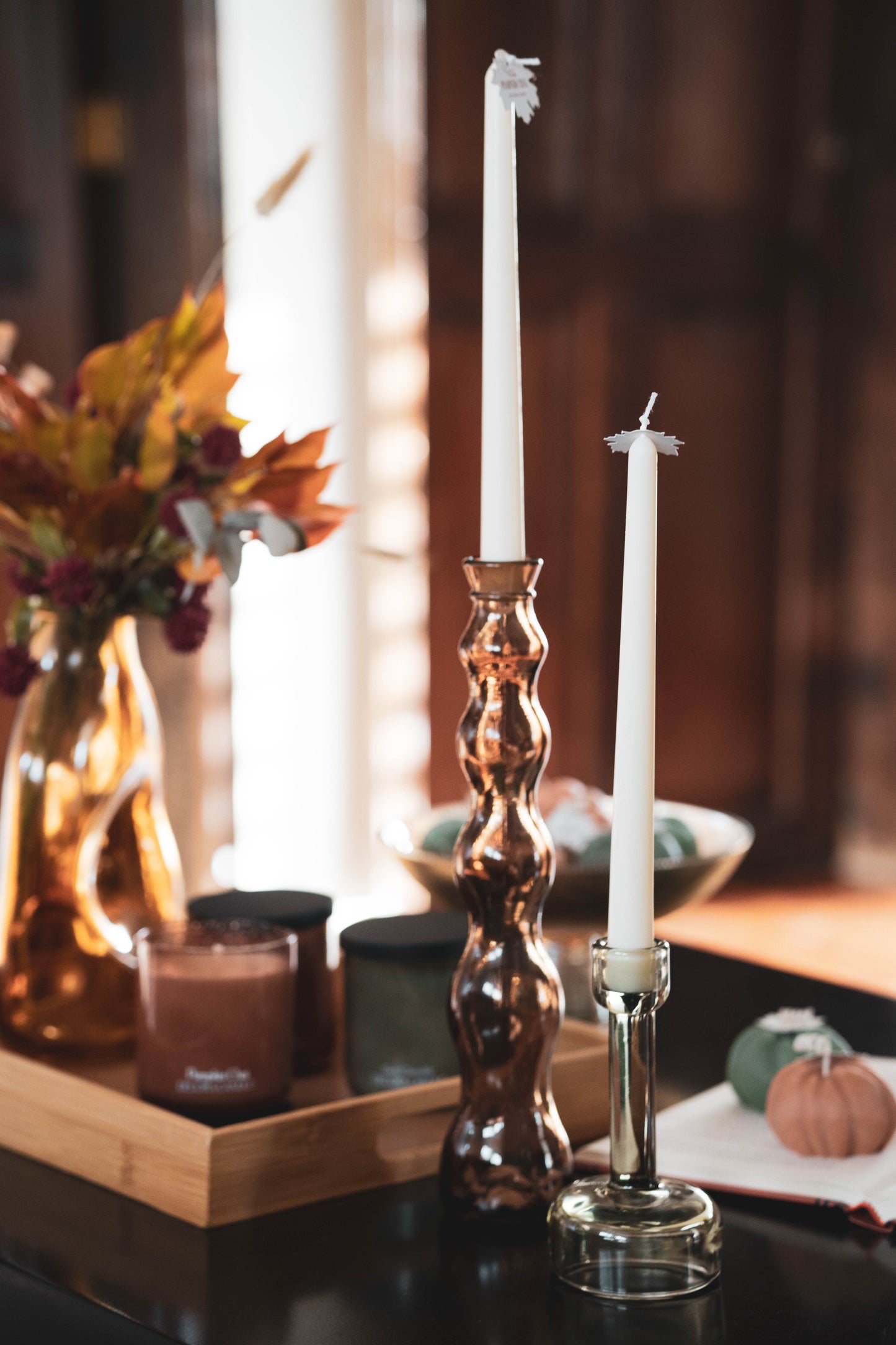 Pillar Candles – Velas Ornamentales para Candelabros