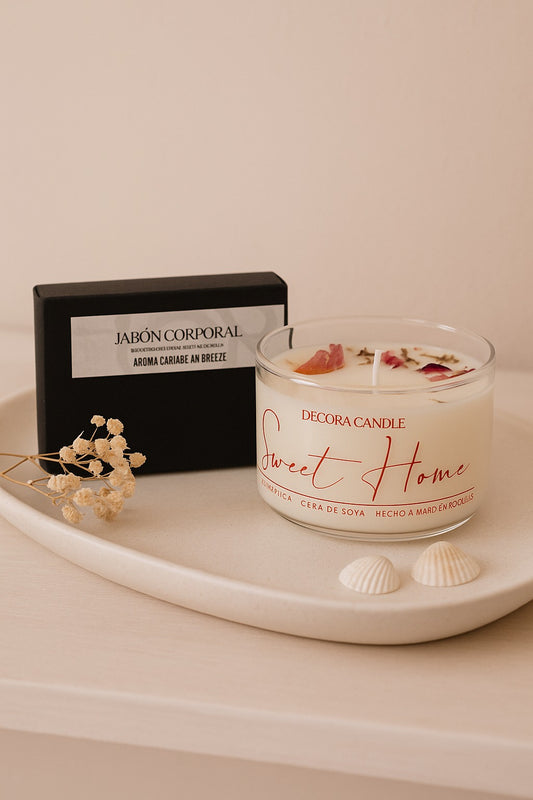 Ritual relajante Vela aromática + Jabón corporal
