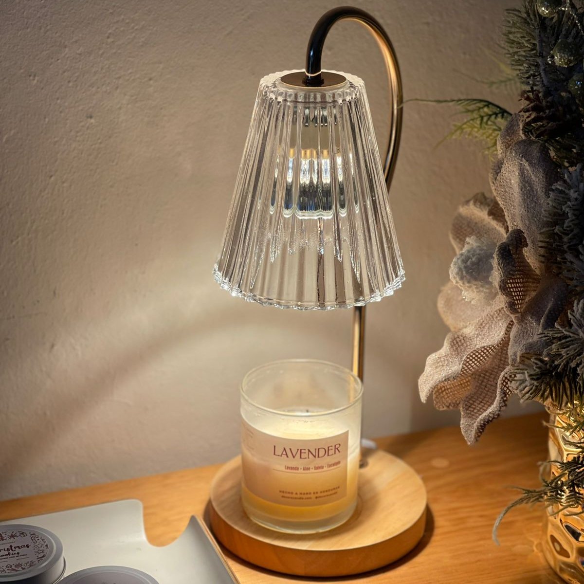 Lampara curva para derretir velas  - Candle Warmer Lamp