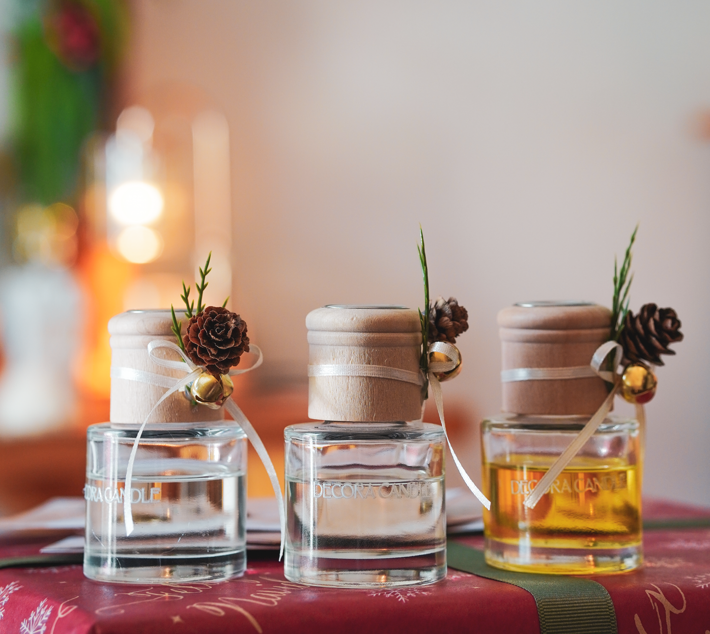 Difusor de junco edición Navideña | Mini Reed Diffuser decorado